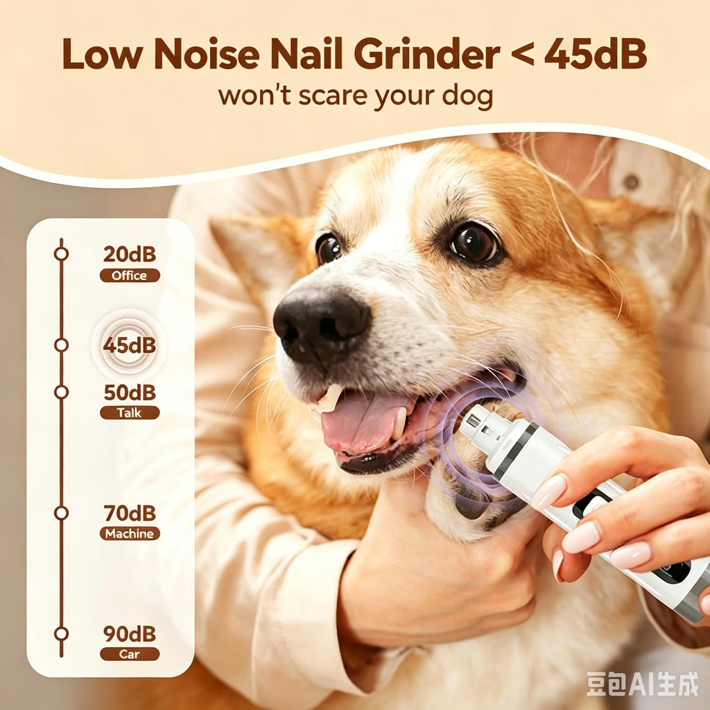 3-Speed Dog & Cat Nail Grinder with LED Light O58133