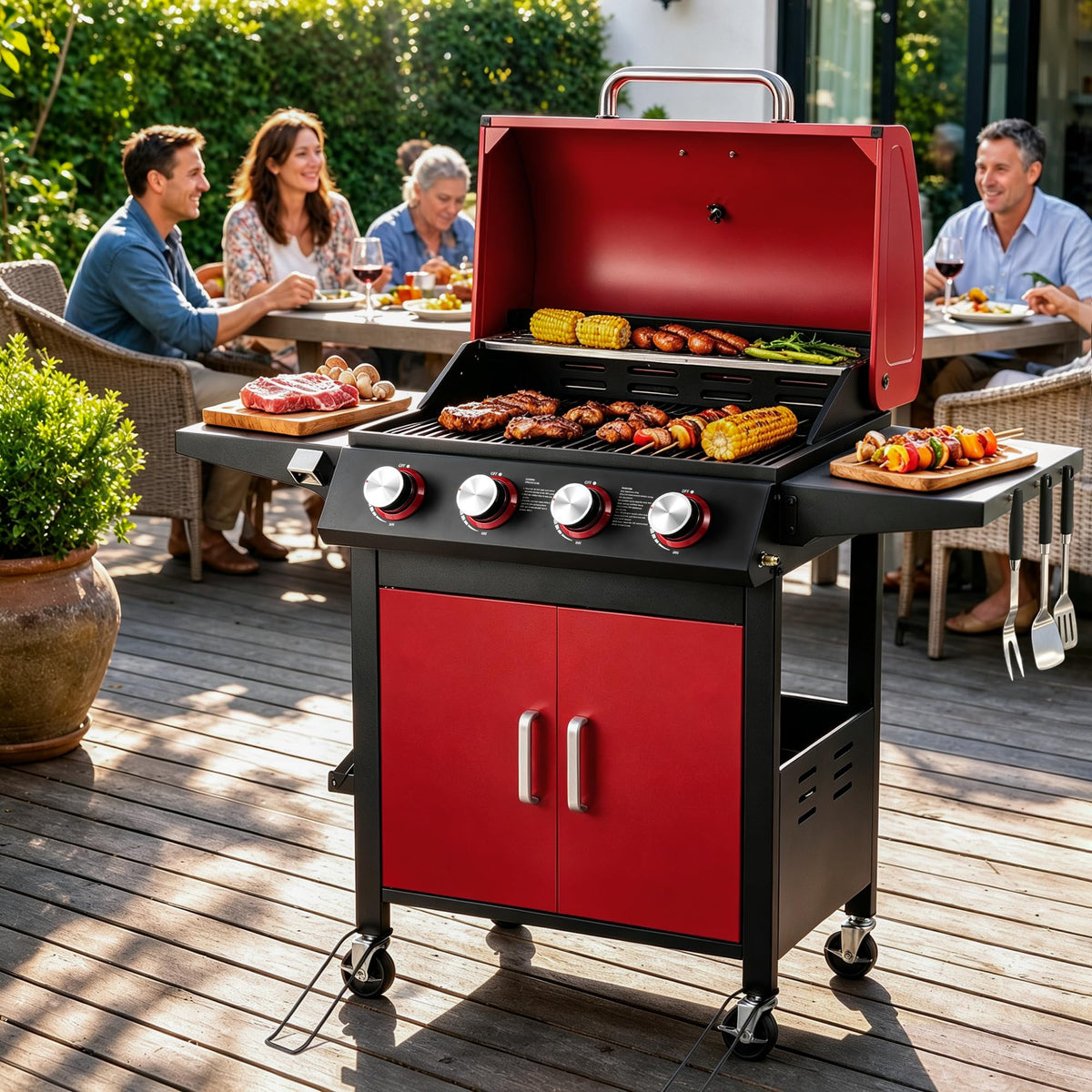 4-Burner Propane Gas Grill D19233