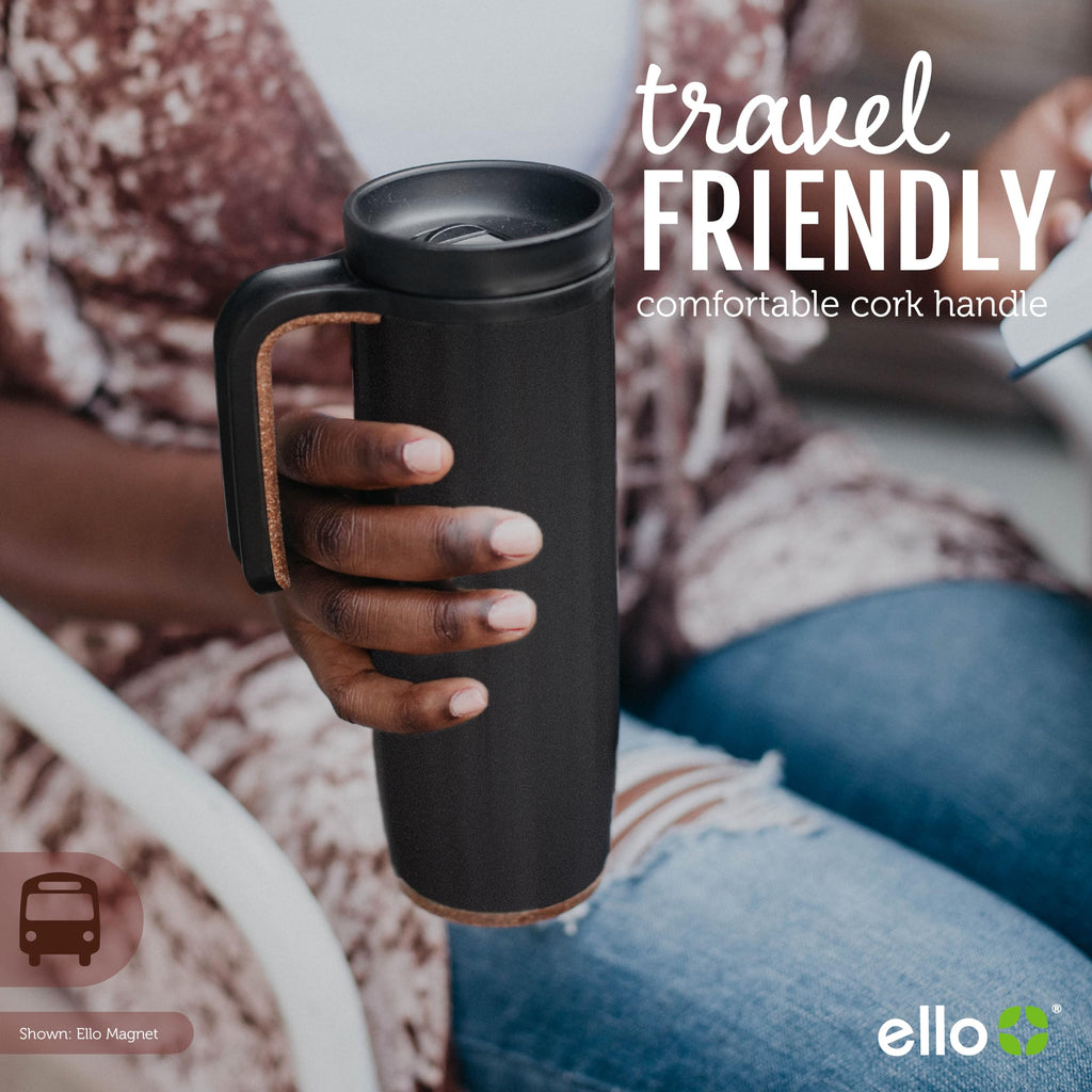 18oz Insulated Stainless Steel Travel Mug with Handle O81522