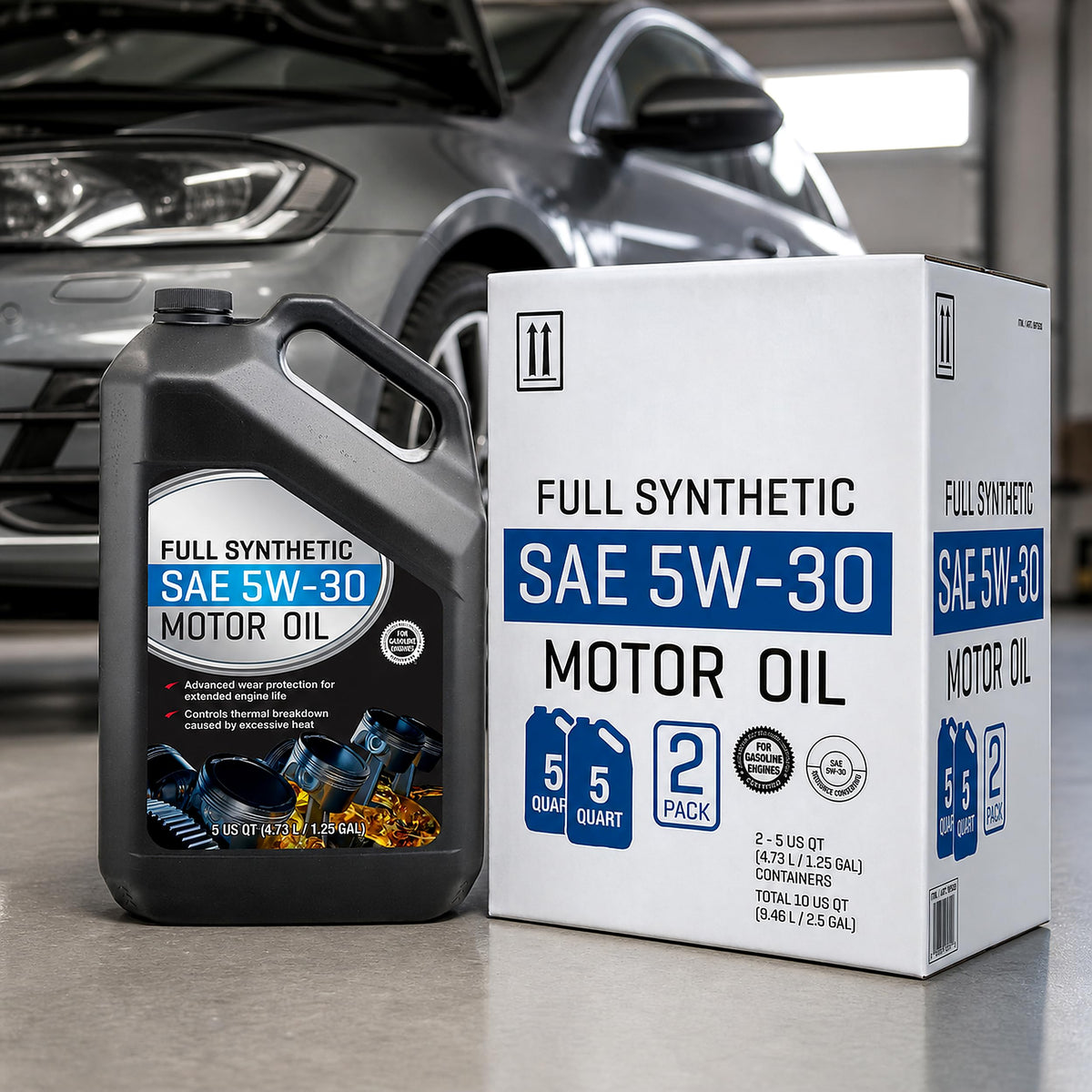 Full Synthetic Motor Oil 5W-30 5 Quart 2 Pack J965