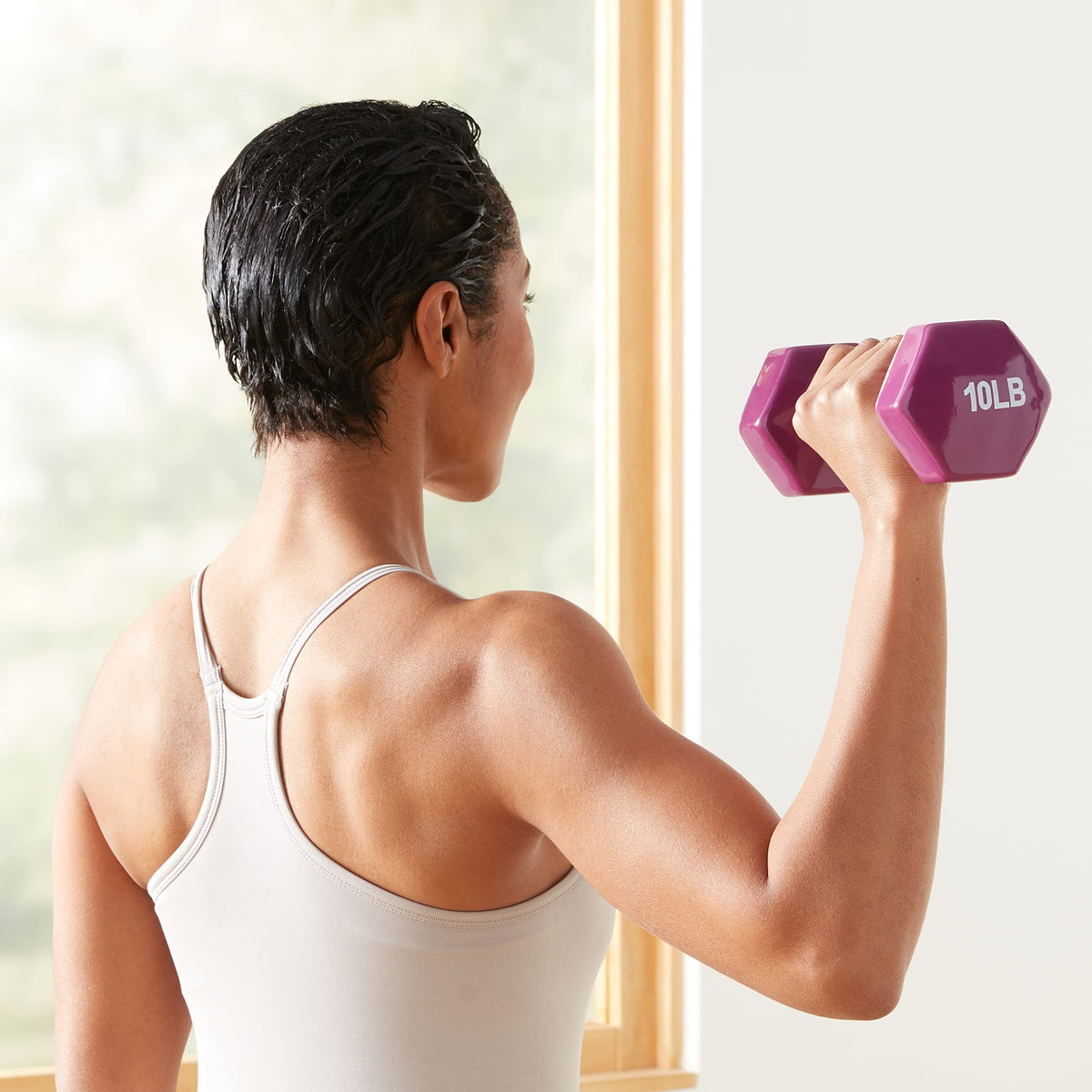 Vinyl Coated Dumbbell Hand Weights L281060