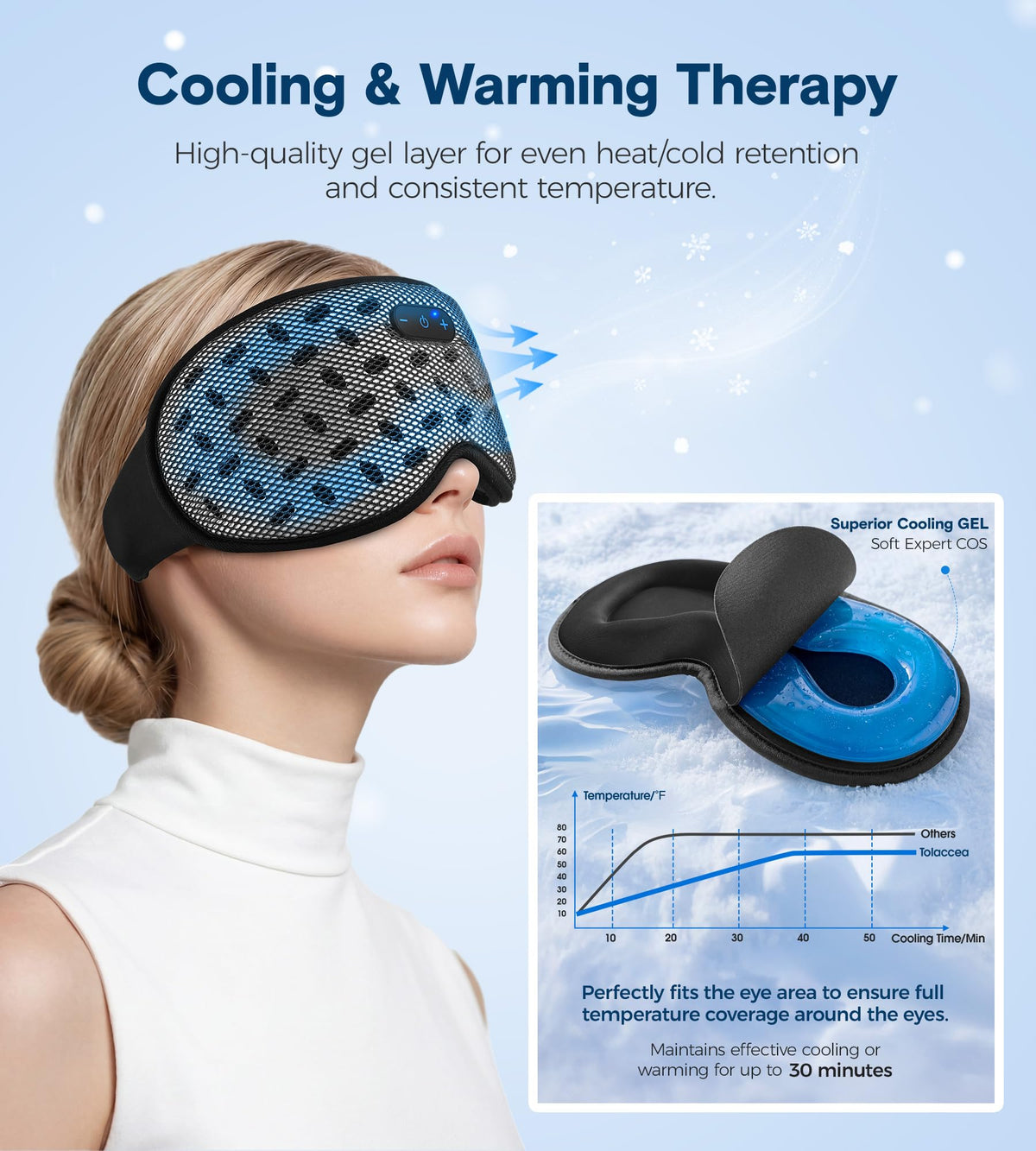 Bluetooth Cooling Weighted Sleep Mask A84291