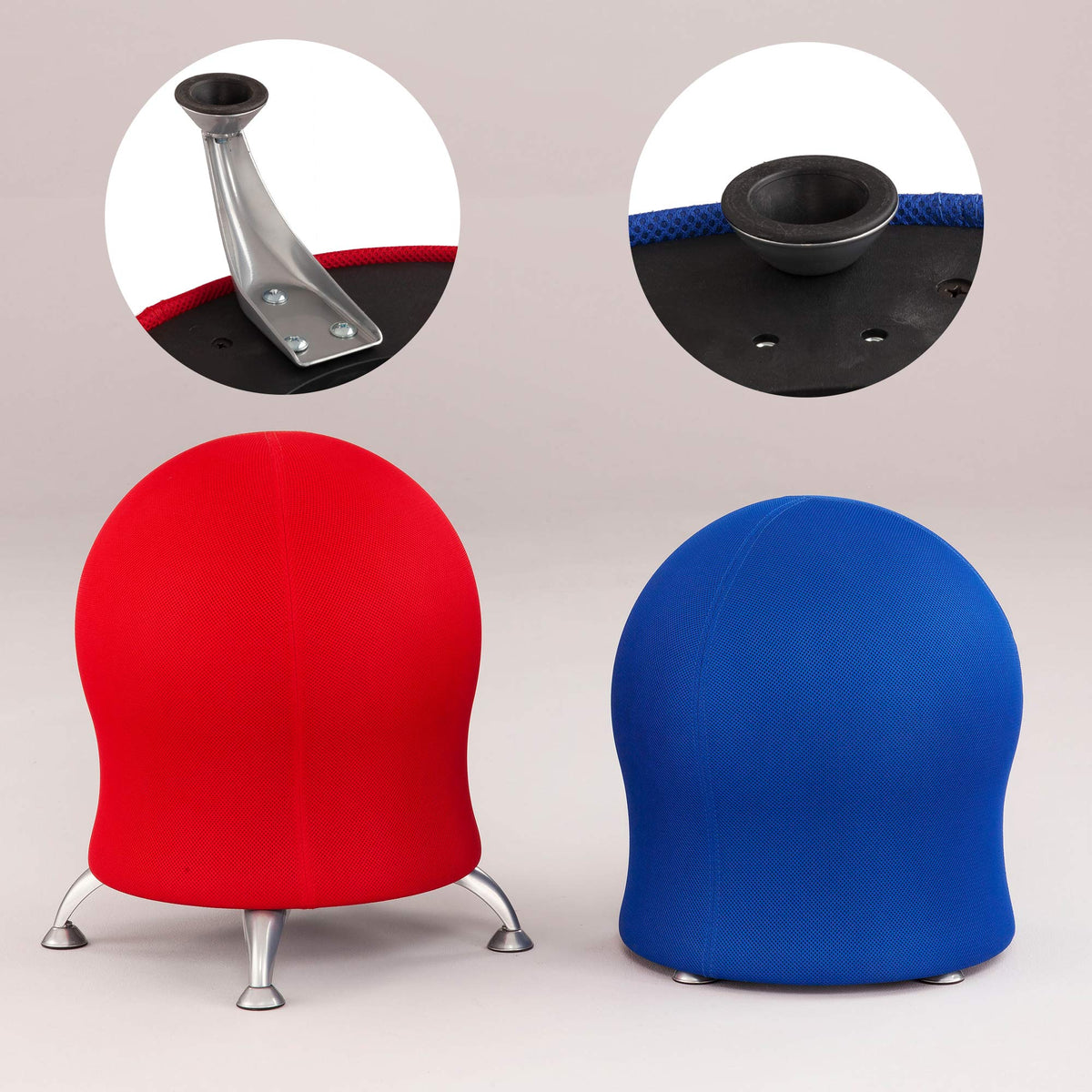 Orange Mesh Inflatable Ball Chair P446