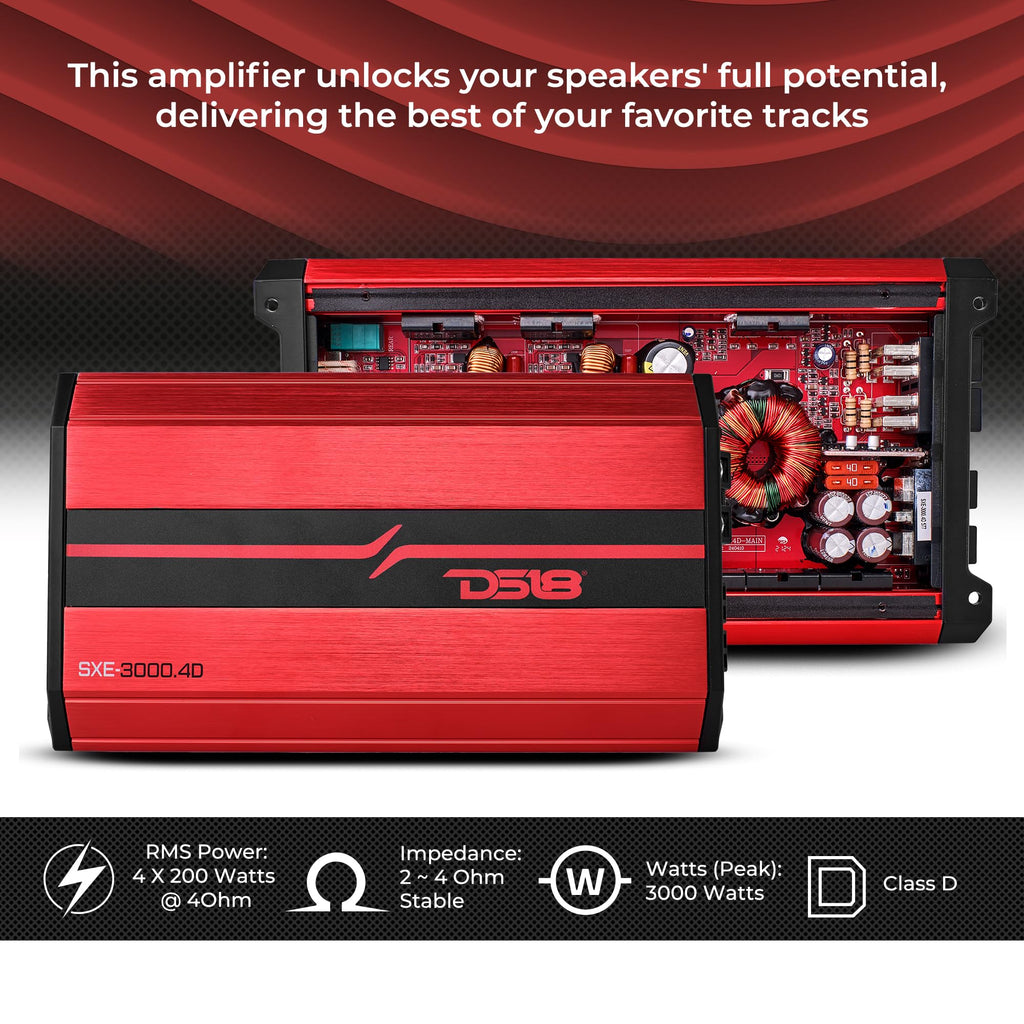 4-Channel Class D Car Amplifier B811