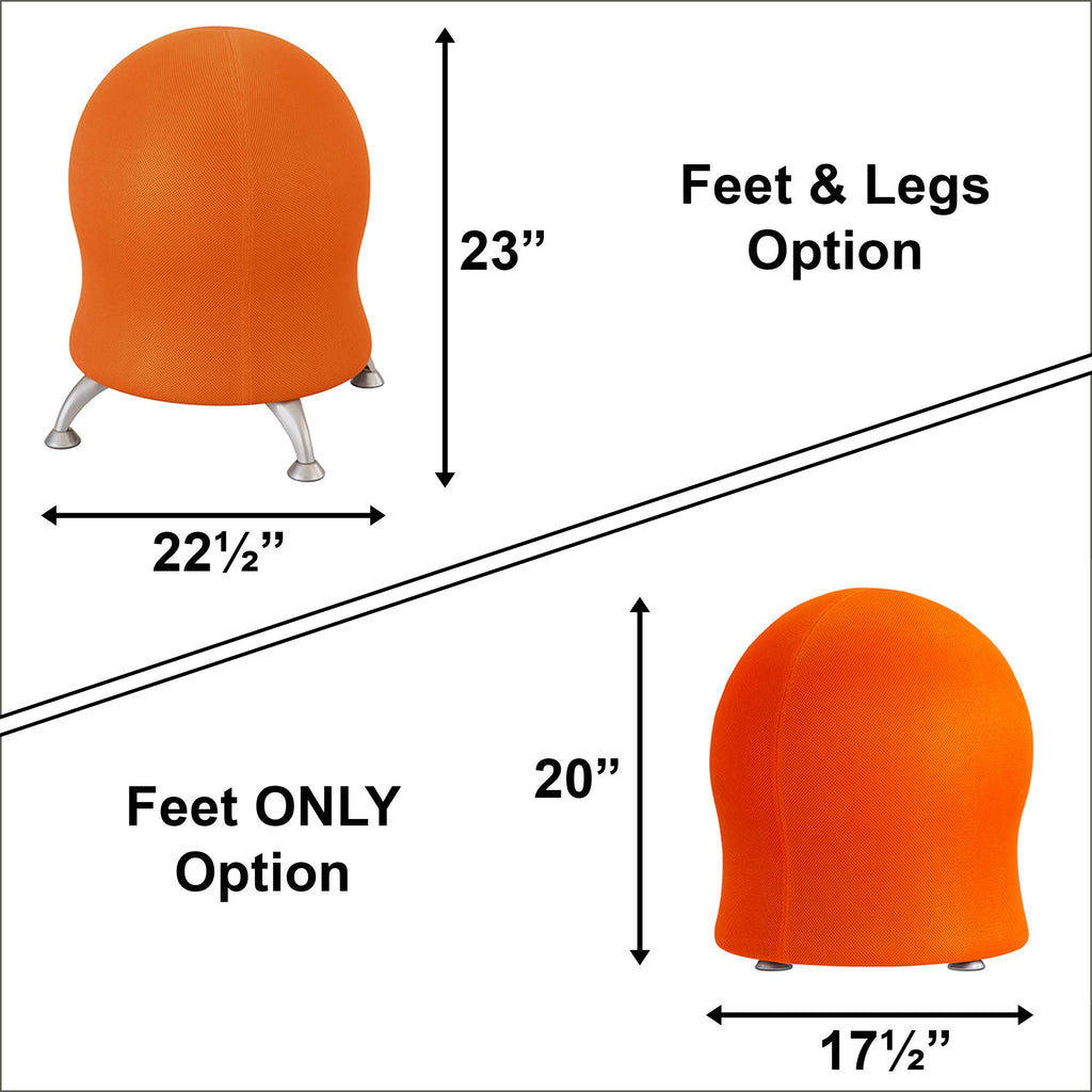 Orange Mesh Inflatable Ball Chair P446