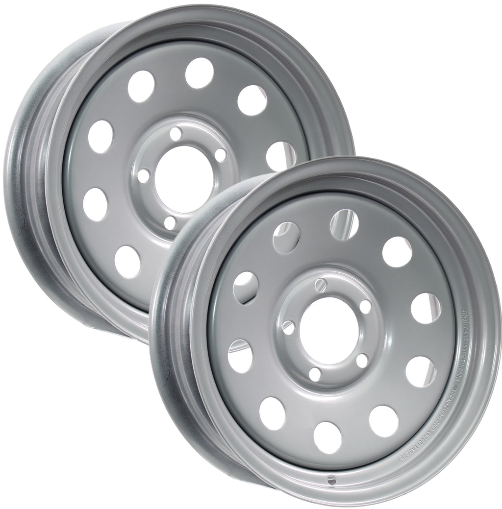 15 Inch 5 Lug Silver Trailer Wheel Y791