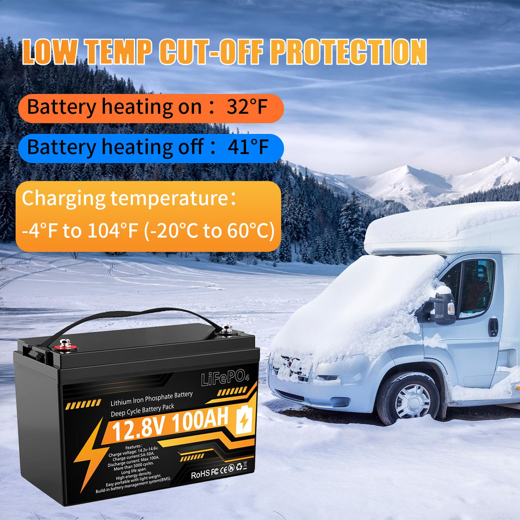 12V 100Ah LiFePO4 Deep Cycle Battery K21349