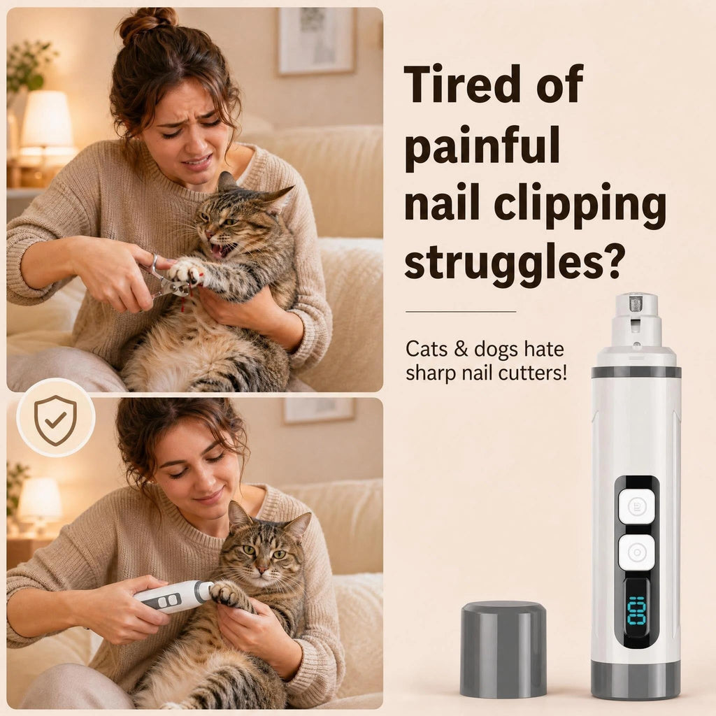 3-Speed Dog & Cat Nail Grinder with LED Light O58133