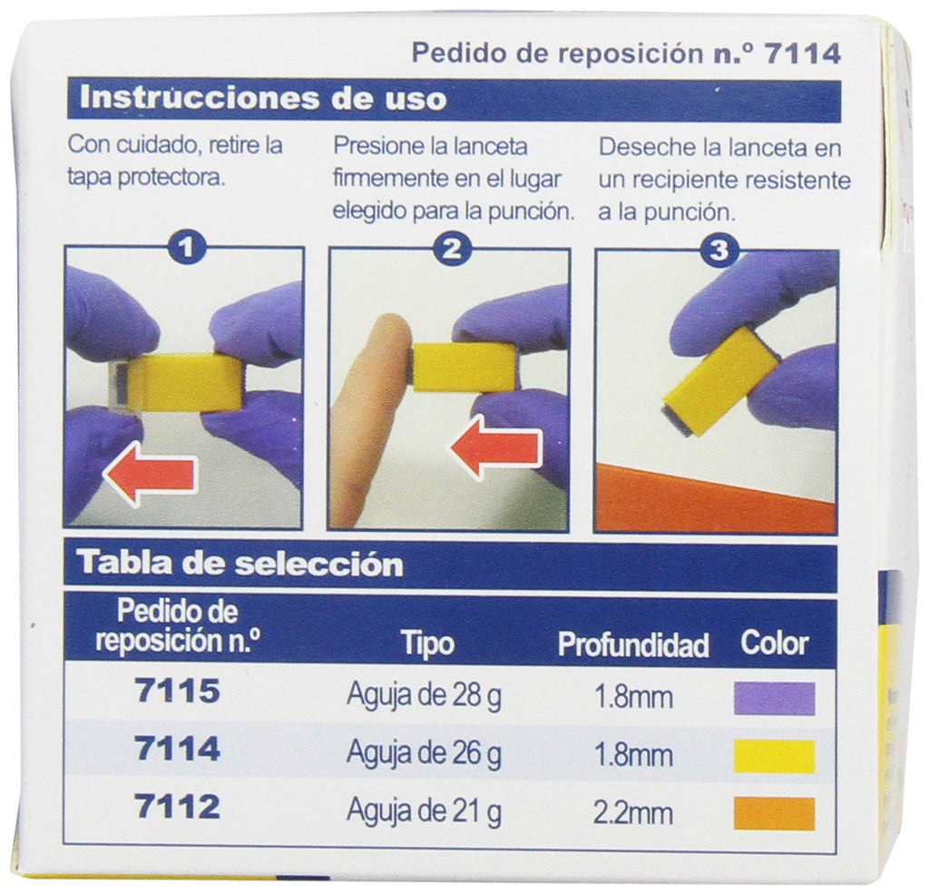26 Gauge Sterile Safety Lancets 100 Count N8527