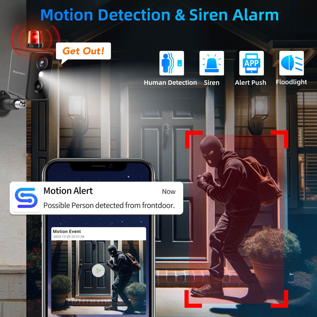2K Wireless Outdoor Security Cameras 4 Pack G419