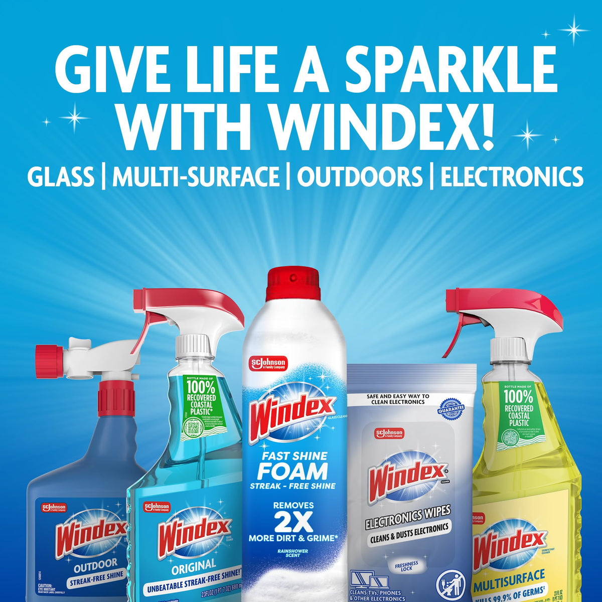 Glass & Window Cleaner Spray Bottle 23 oz M702