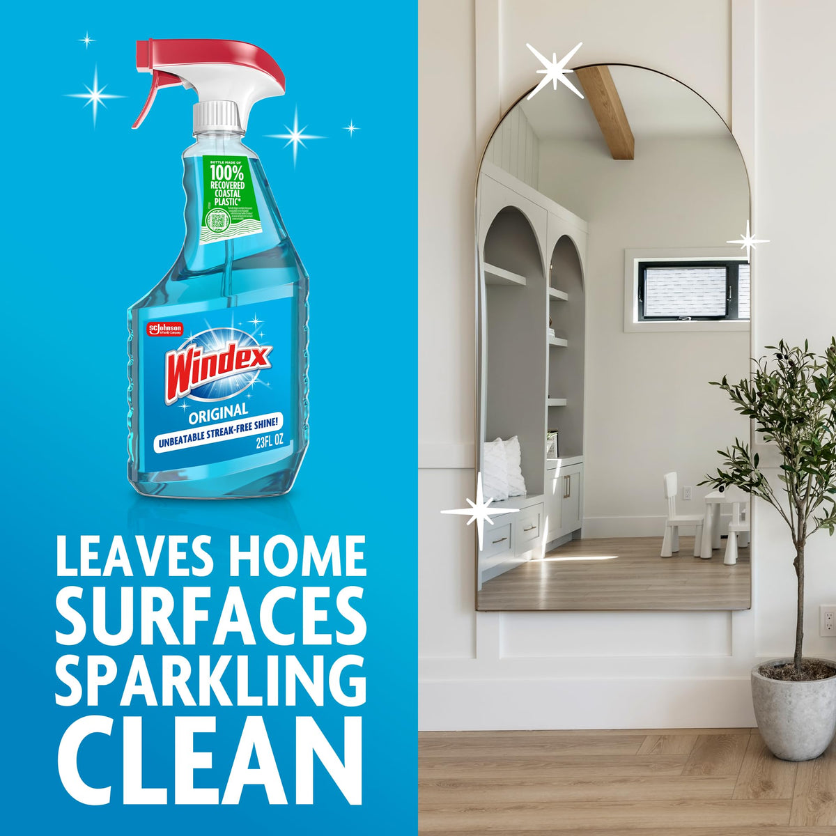 Glass & Window Cleaner Spray Bottle 23 oz M702
