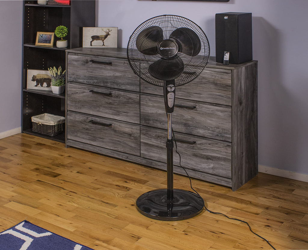18 inch 3 Speed Oscillating Pedestal Fan with Remote Control Z986180