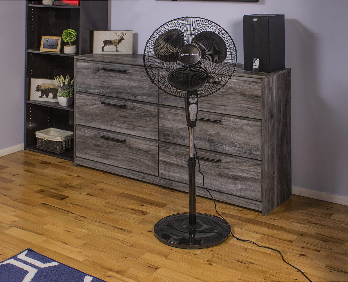 18 inch 3 Speed Oscillating Pedestal Fan with Remote Control Z986180