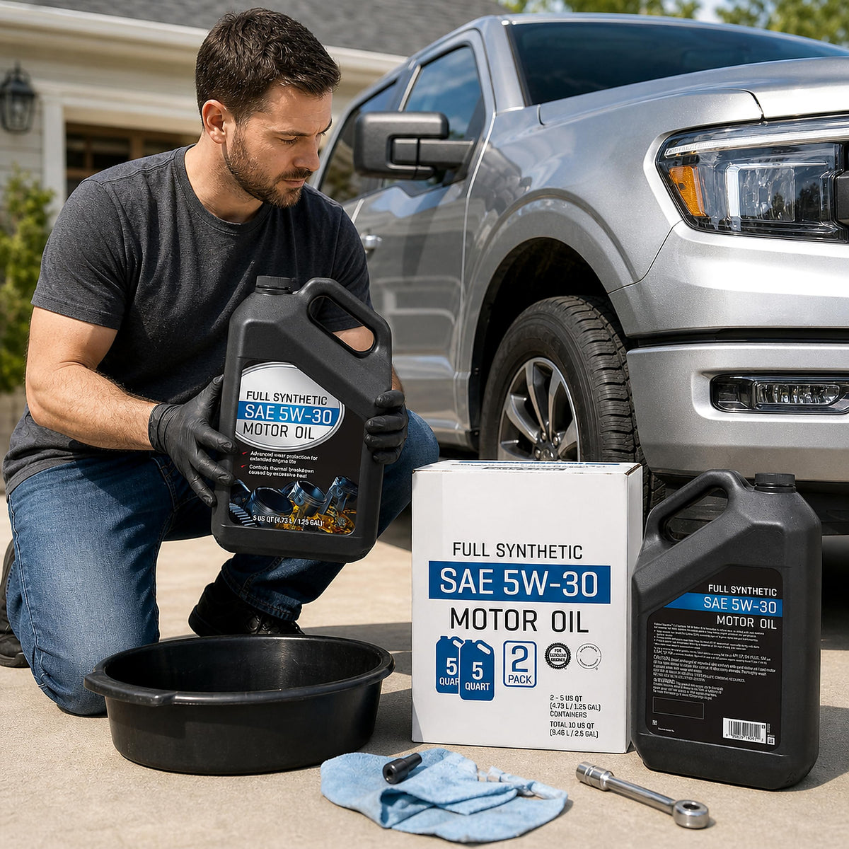Full Synthetic Motor Oil 5W-30 5 Quart 2 Pack J965