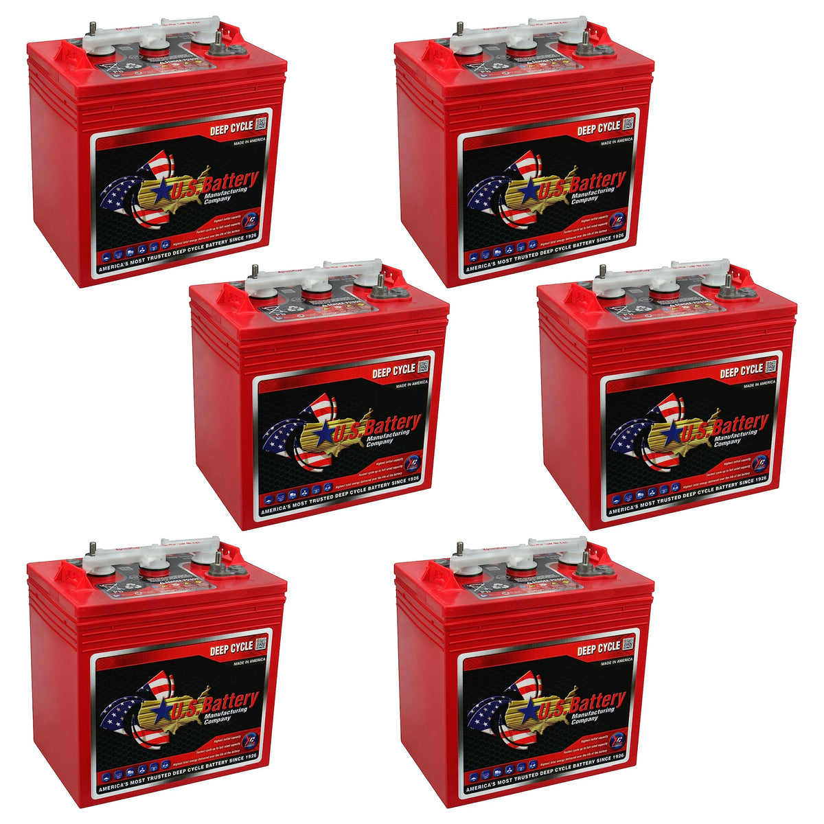 6V GC2 Golf Cart Batteries 6-Pack U79126
