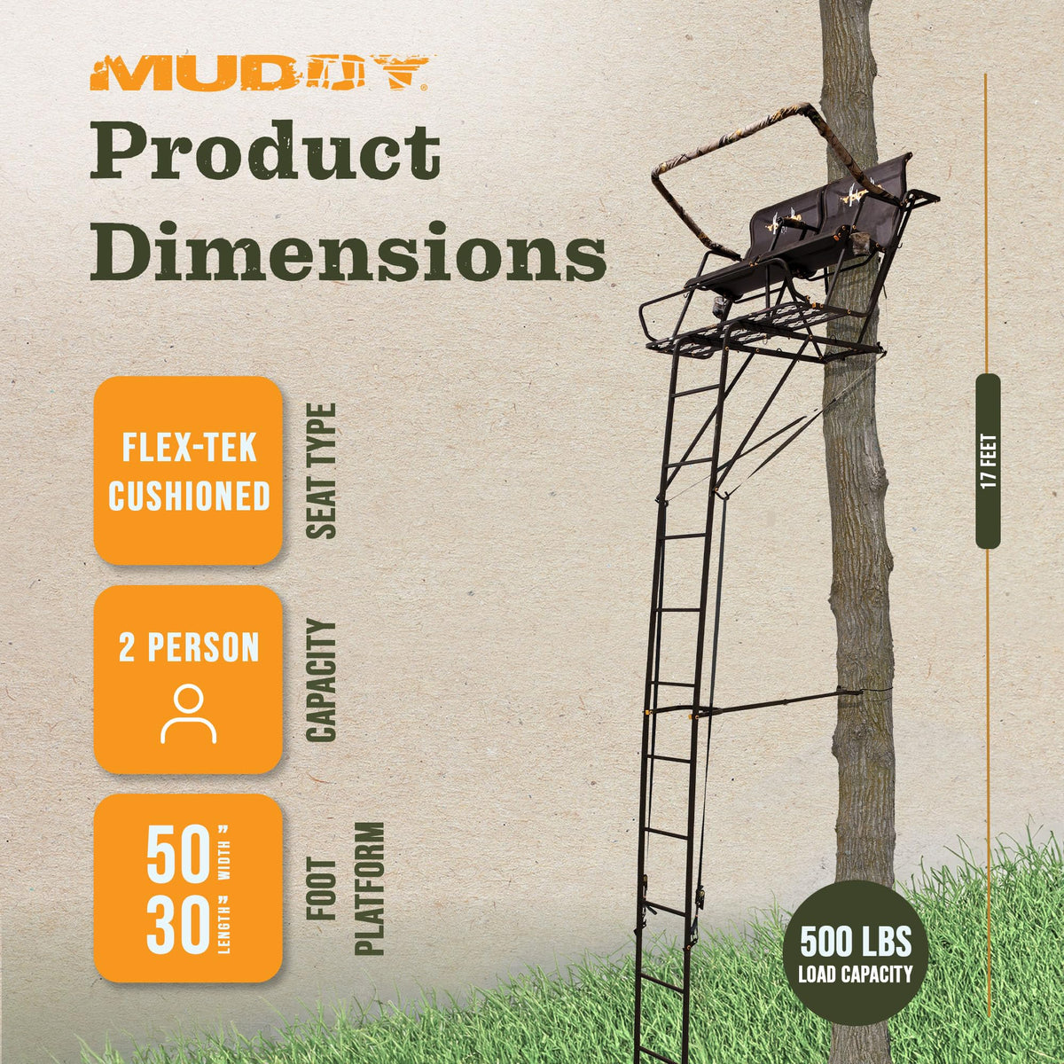 Hunting Deer Ladder Stand 20 ft with Blind Kit X54985
