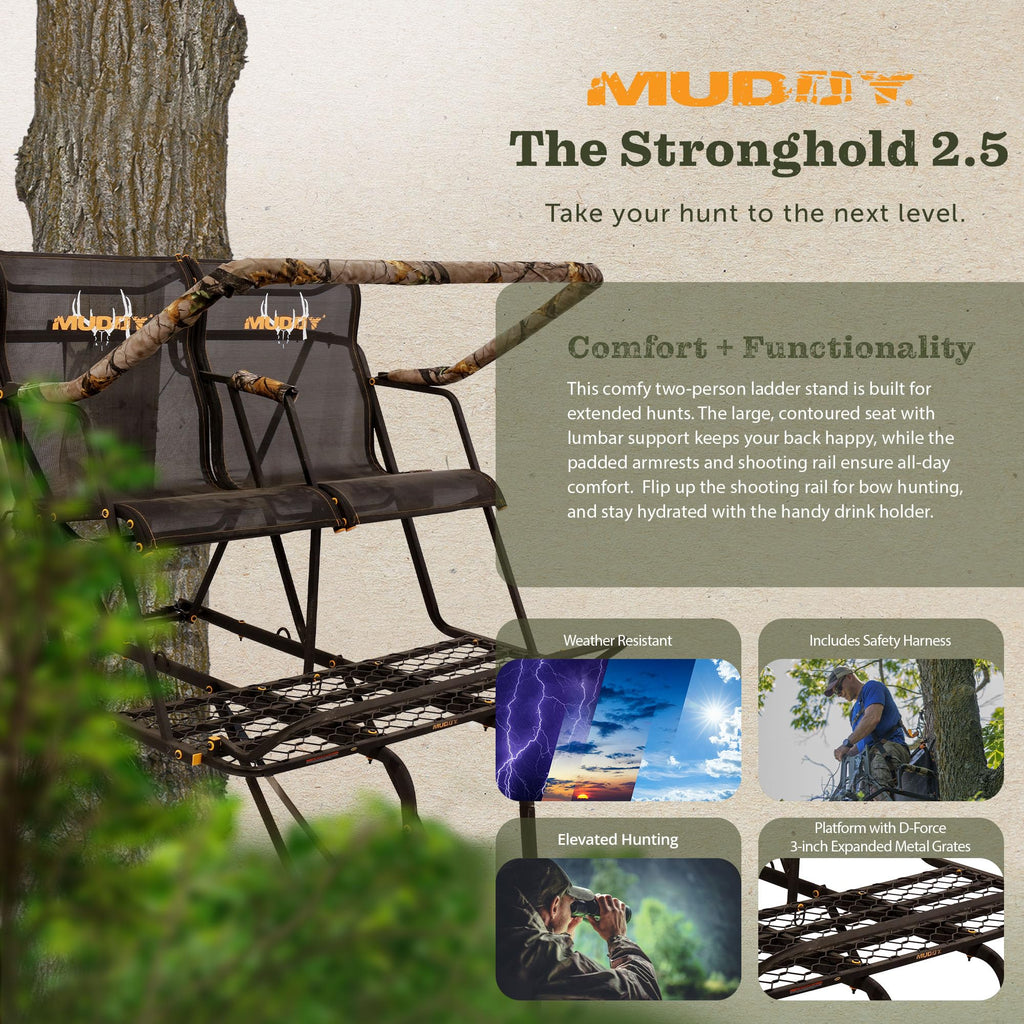 Hunting Deer Ladder Stand 20 ft with Blind Kit X54985