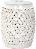 Creme Ceramic Garden Stool B62076