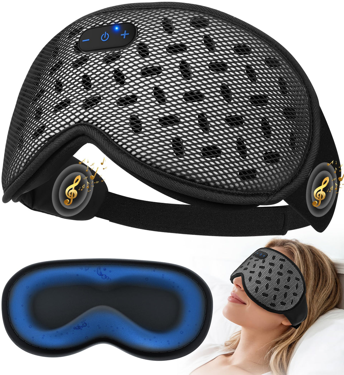 Bluetooth Cooling Weighted Sleep Mask A84291